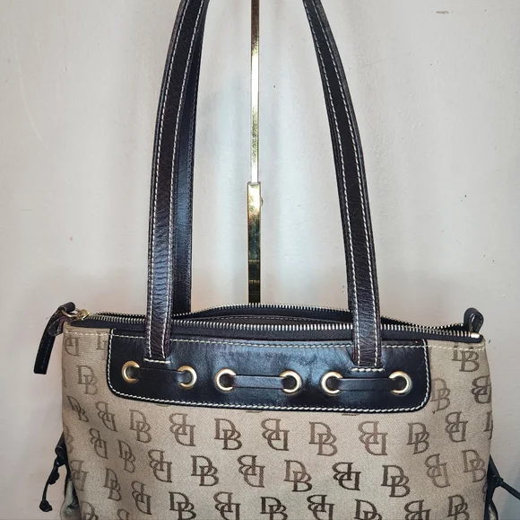 Dooney Bourke Handbags Canves LeatherPurse - Picture 2 of 11